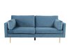 Sofa Dallas 101 (Tamsi mėlyna + Auksinė)