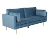 Sofa Dallas 101 (Tamsi mėlyna + Auksinė)