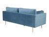 Sofa Dallas 101 (Tamsi mėlyna + Auksinė)