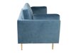 Sofa Dallas 101 (Tamsi mėlyna + Auksinė)