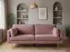 Sofa Dallas 101 (Dusty rožinė + Auksinė)