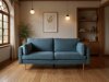 Sofa Dallas 101 (Tamsi mėlyna + Auksinė)