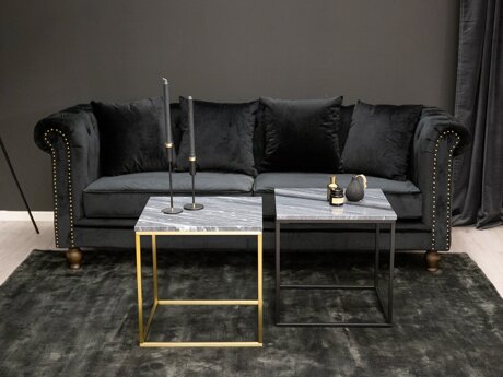 Chesterfield sofa Dallas 255 (Juoda)