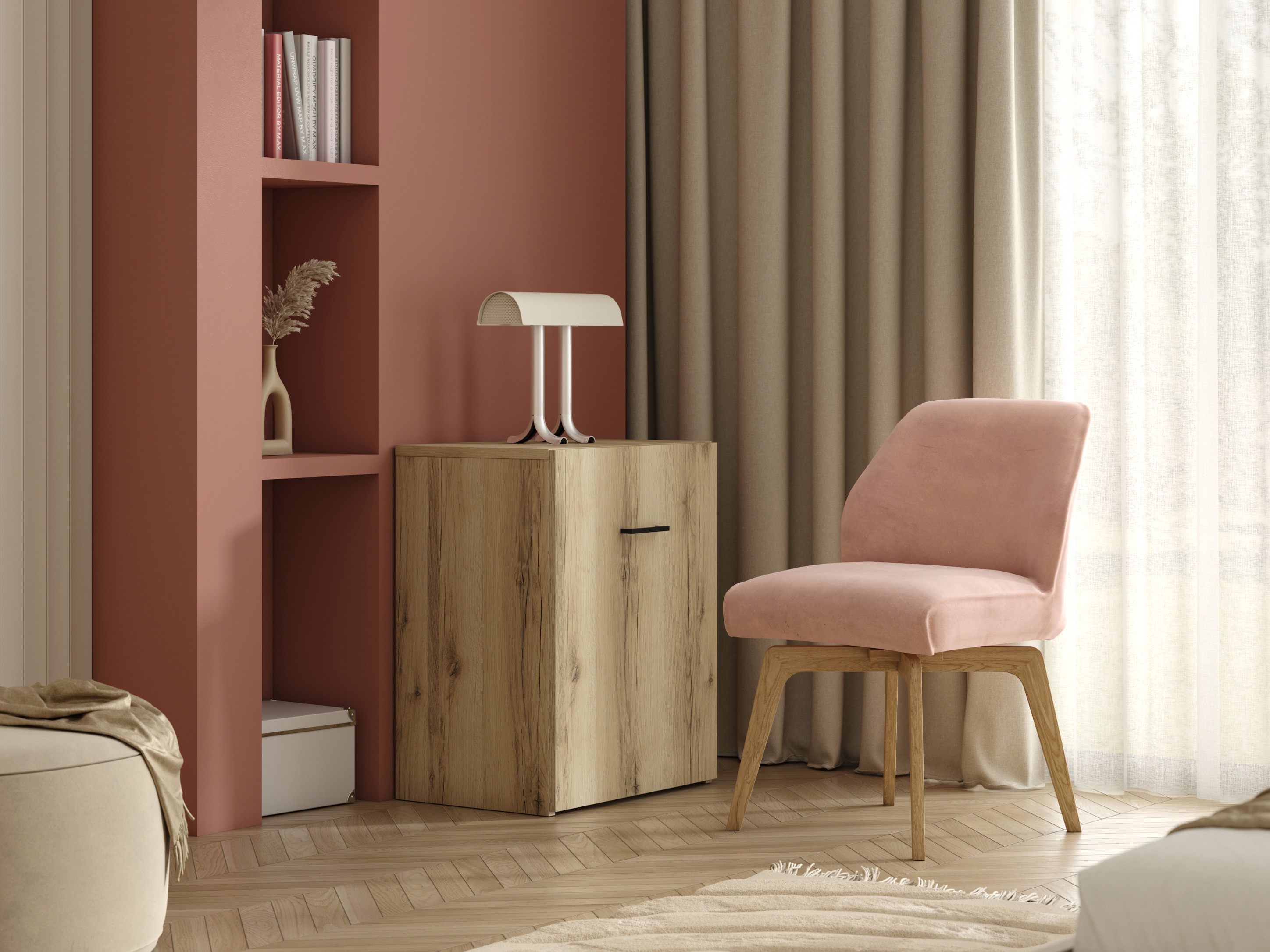 Darbo stalas Austin 304 (Šviesus ąžuolas)