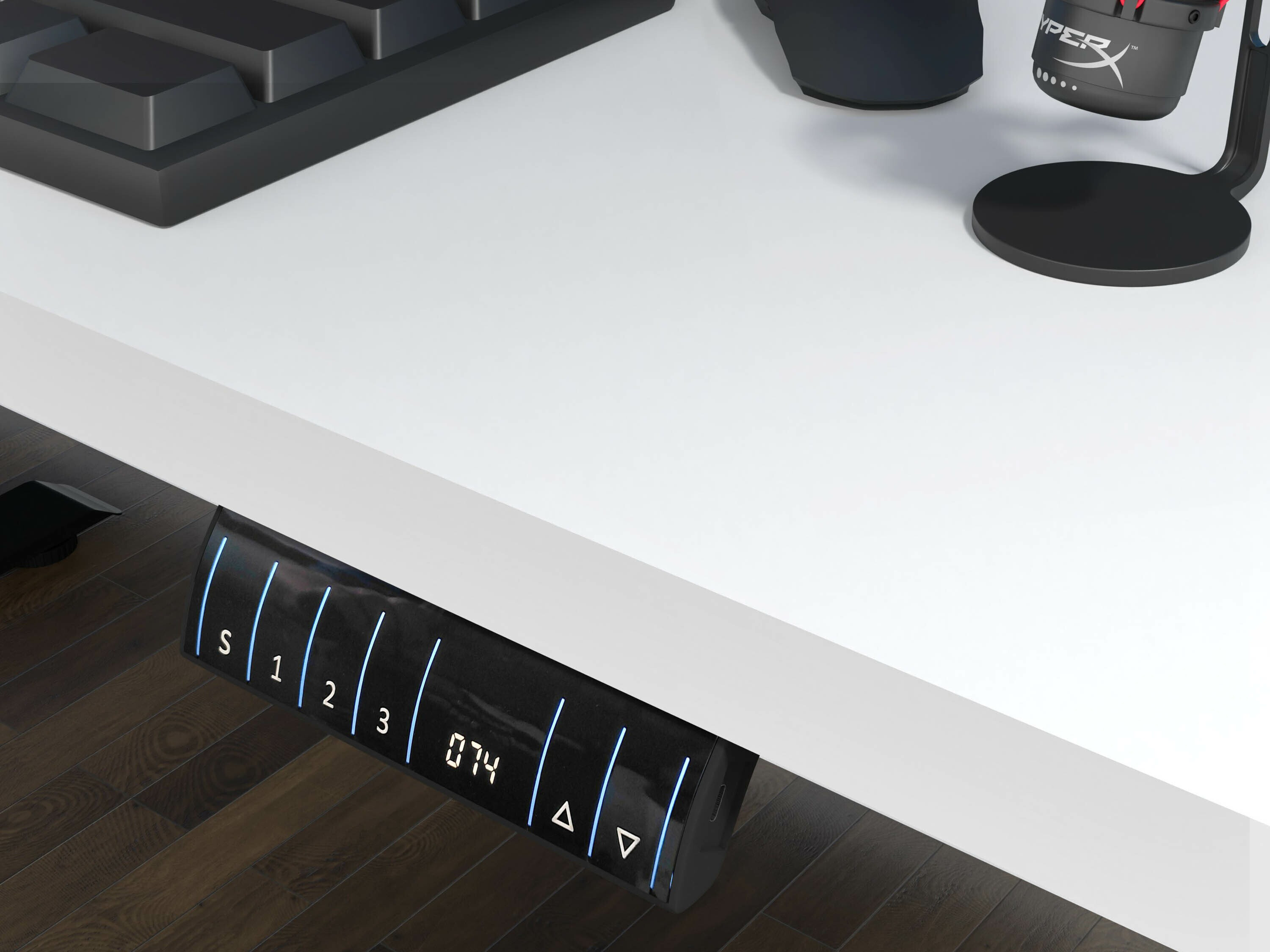 Reguliuojamo aukščio darbo stalas Buffalo 184 (Juoda)