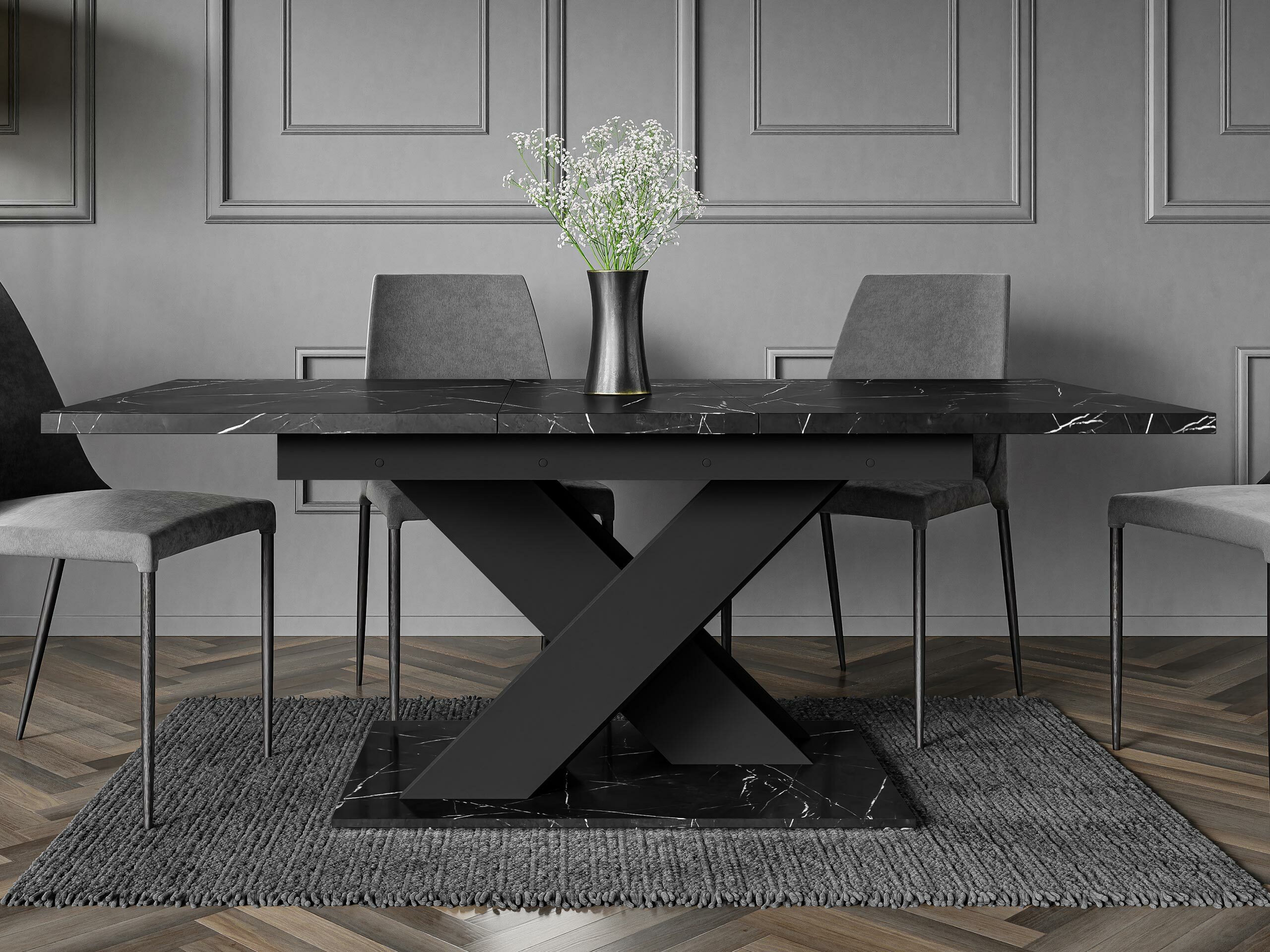 Stalas Goodyear 103 (Juodas marmuras + Juoda)