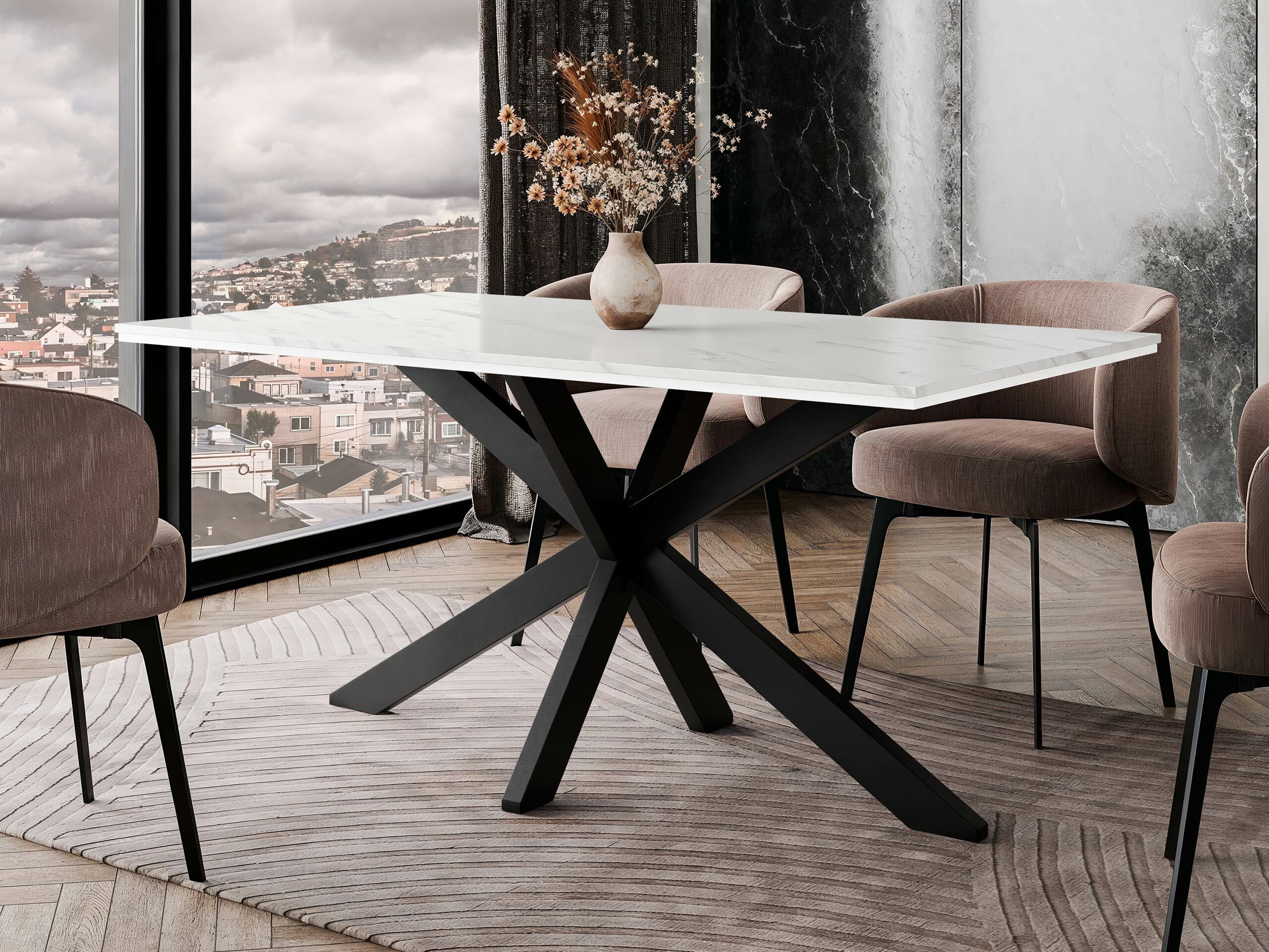 Stalas Goodyear 136 (Baltas marmuras)