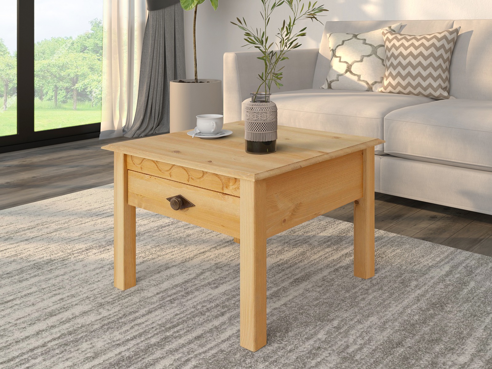 Šoninis staliukas Denton 516 (Pušis)