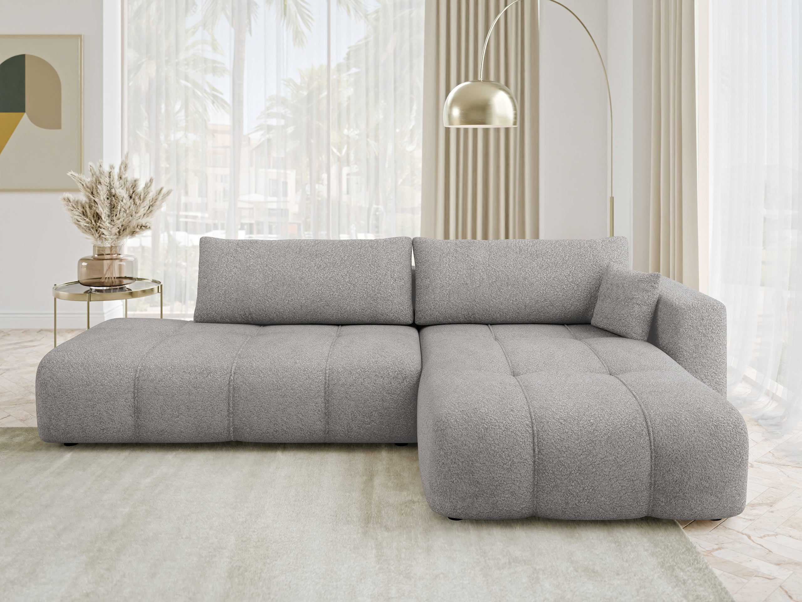 Minkštas kampas Comfivo Laurus III (Coral 75)