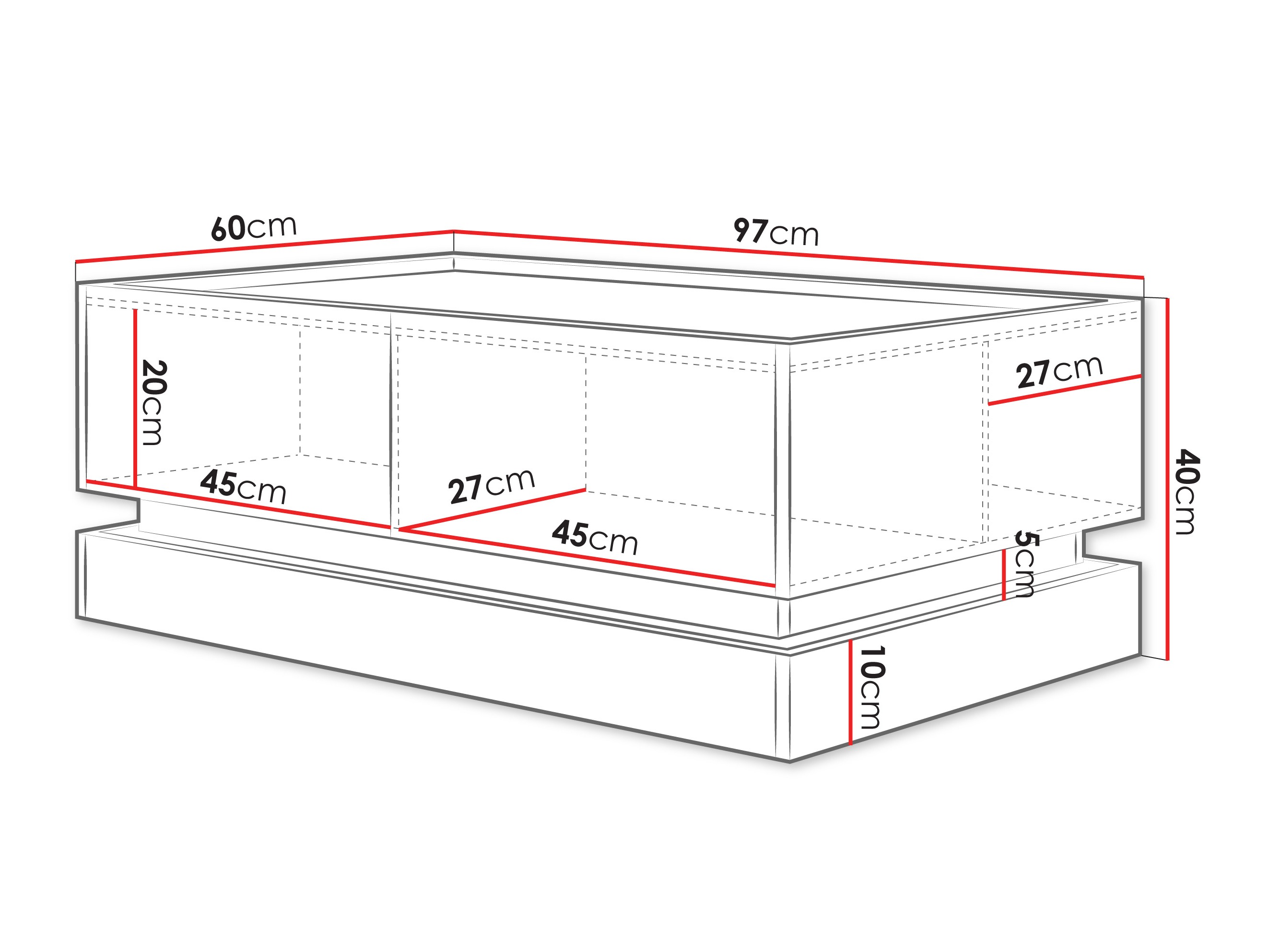 Žurnalinis staliukas Comfivo Tilia (Juoda + Ąžuolas)