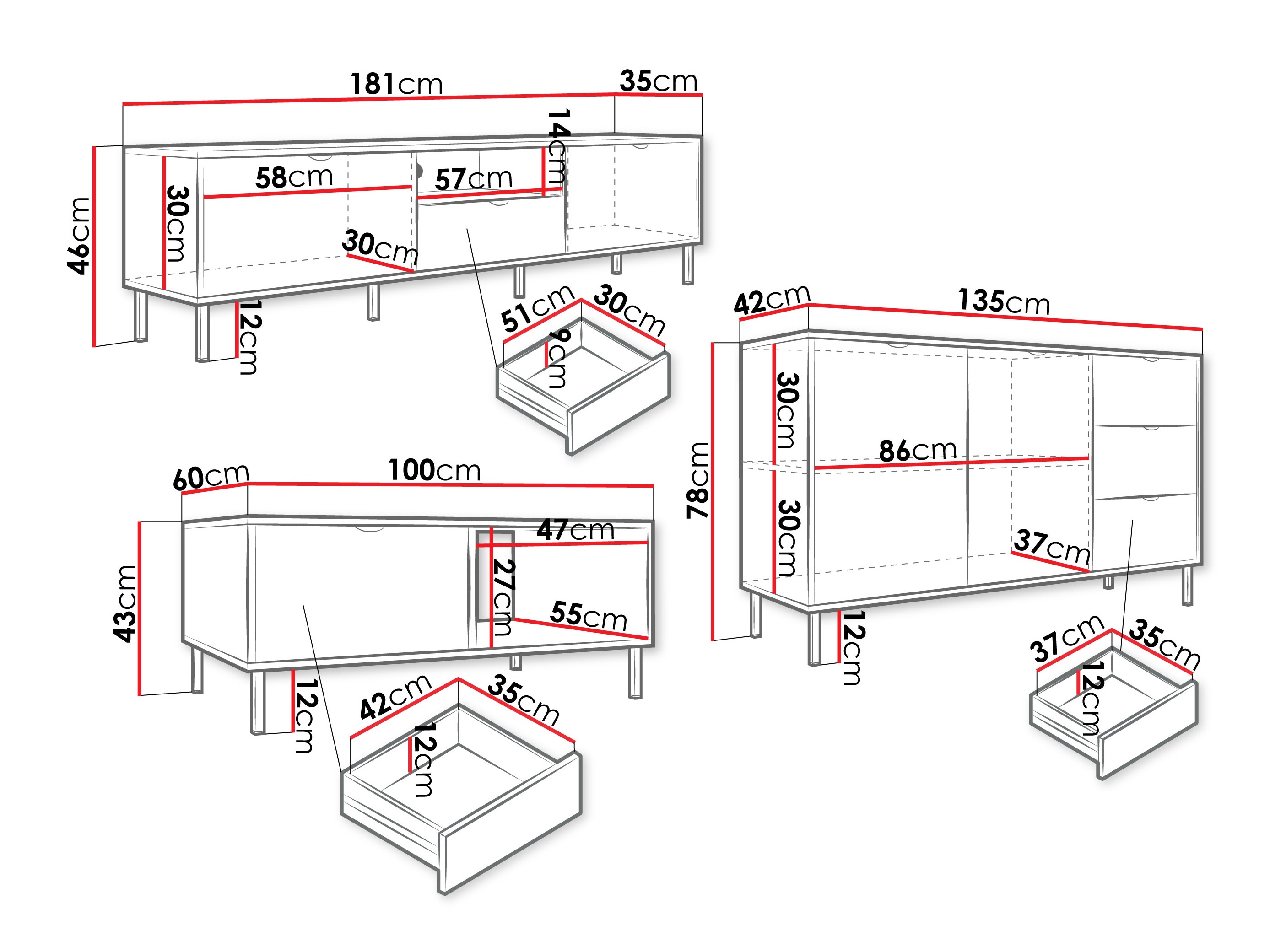 Svetainės komplektas Comfivo Elblare