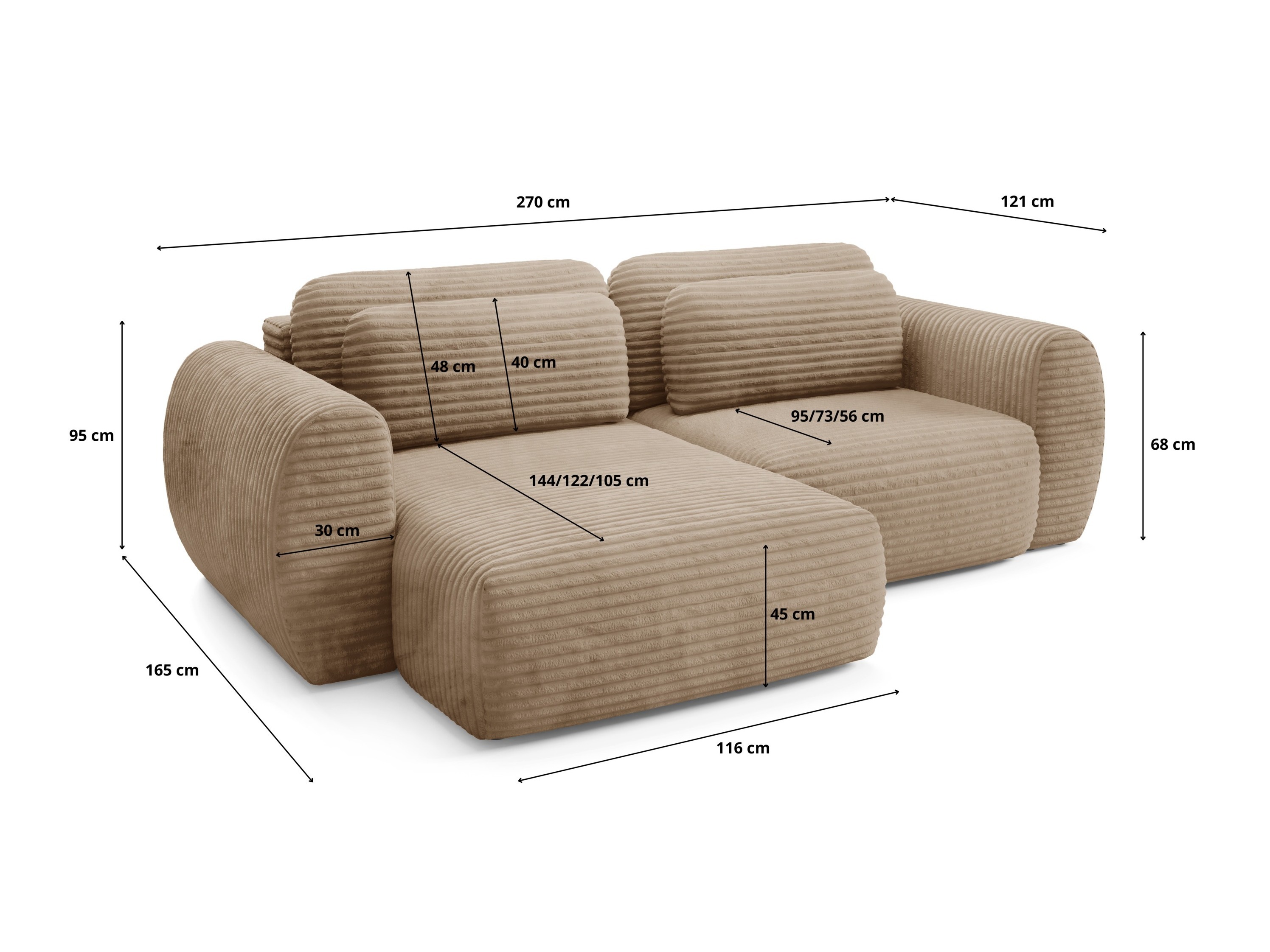 Minkštas kampas Franklin 192 (Ambience 19)