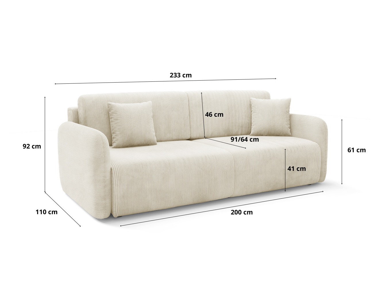 Sofa lova Franklin 191 (Poso 40)