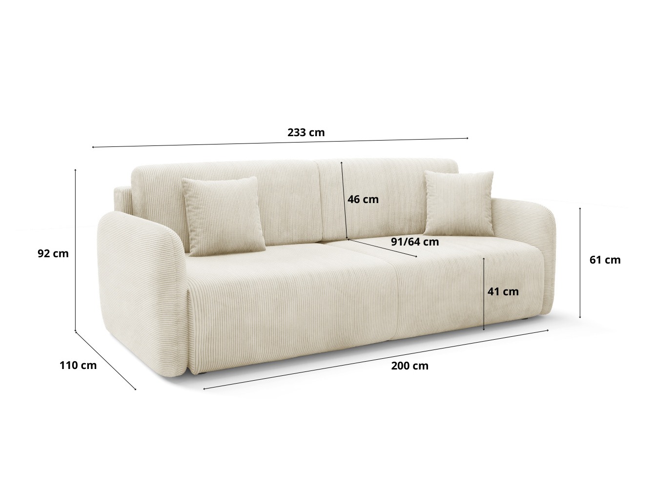 Sofa lova Franklin 191 (Poso 46)