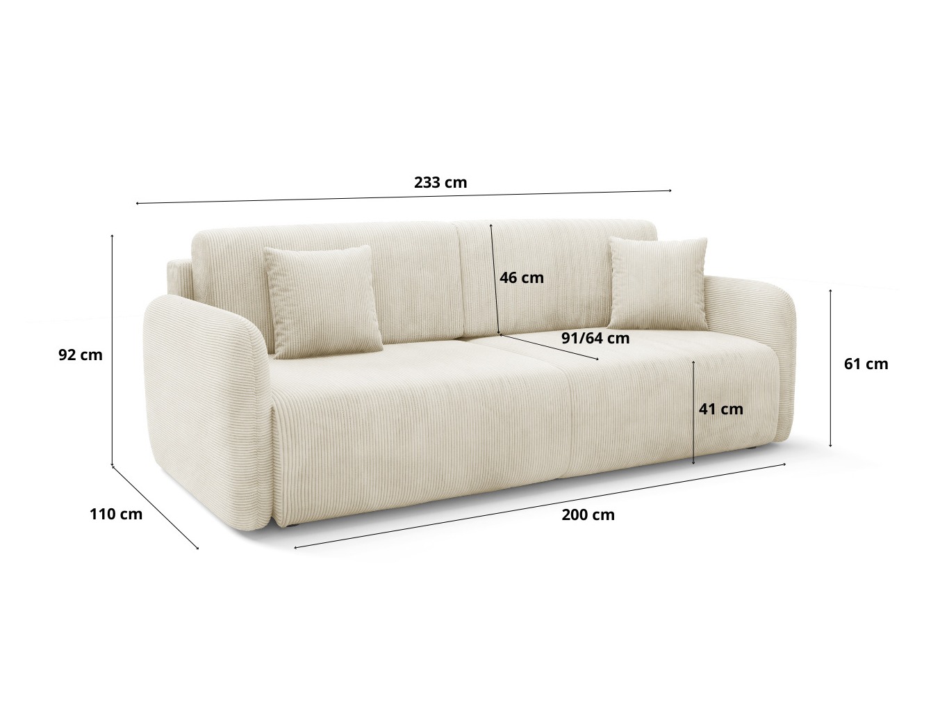 Sofa lova Franklin 191 (Poso 55)