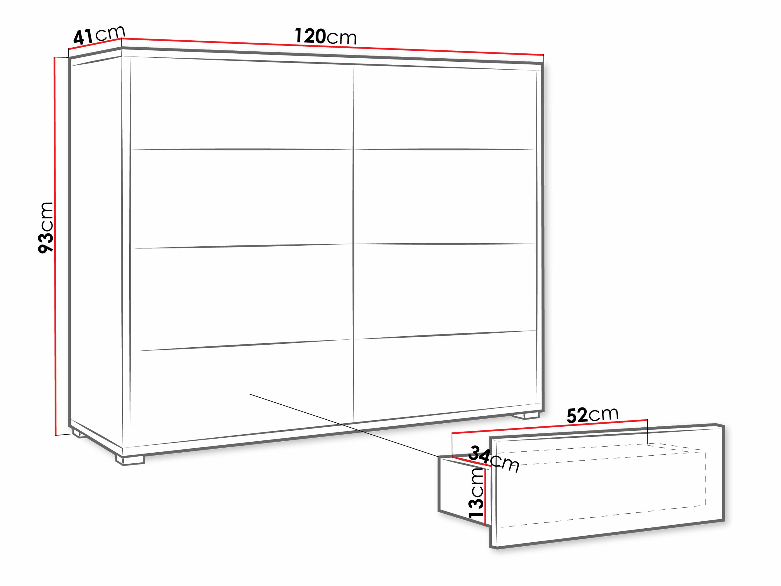 Komoda Comfivo Tutela III (Kašmyras)