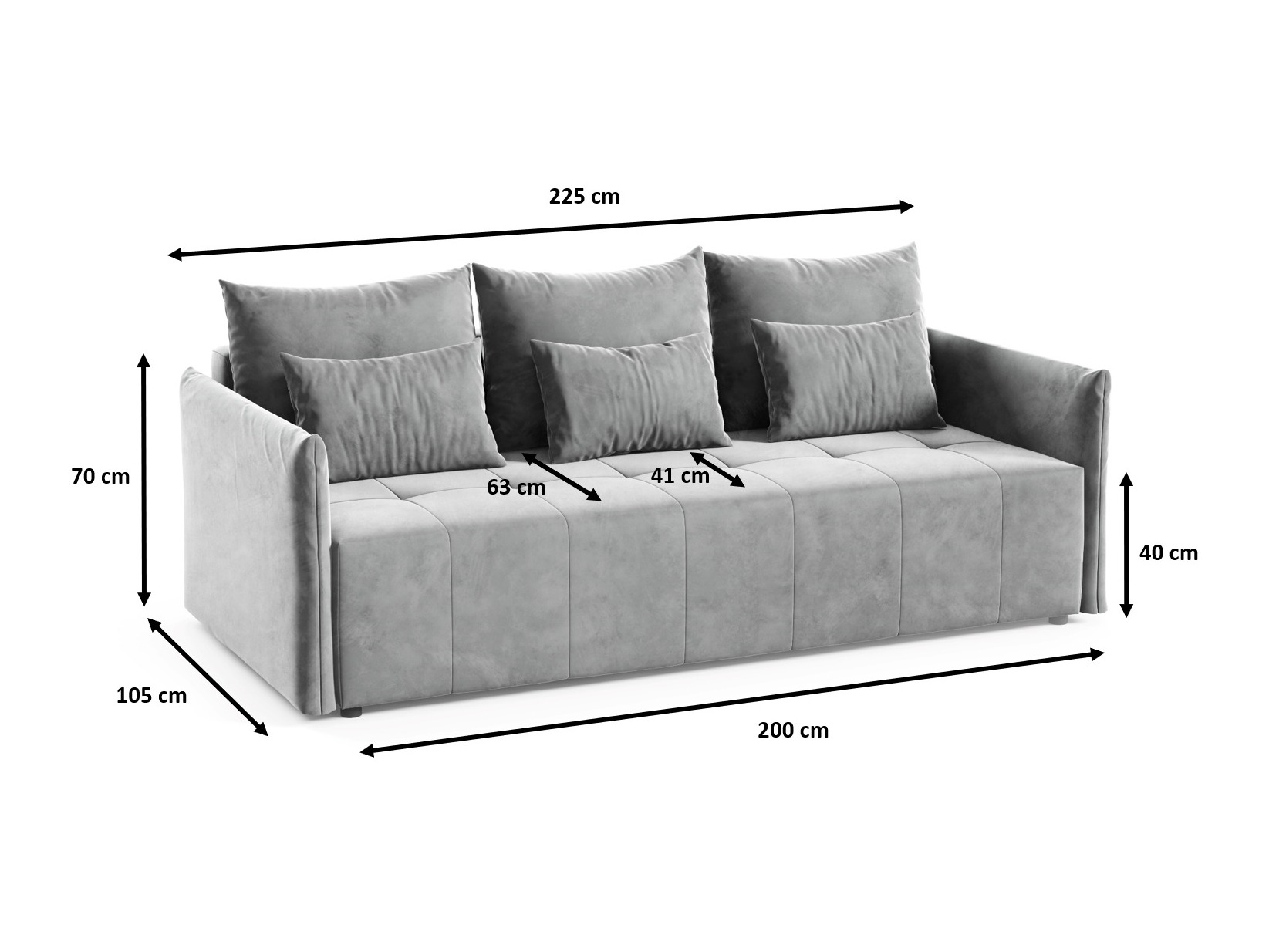 Sofa lova Franklin 193 (Paros 02)