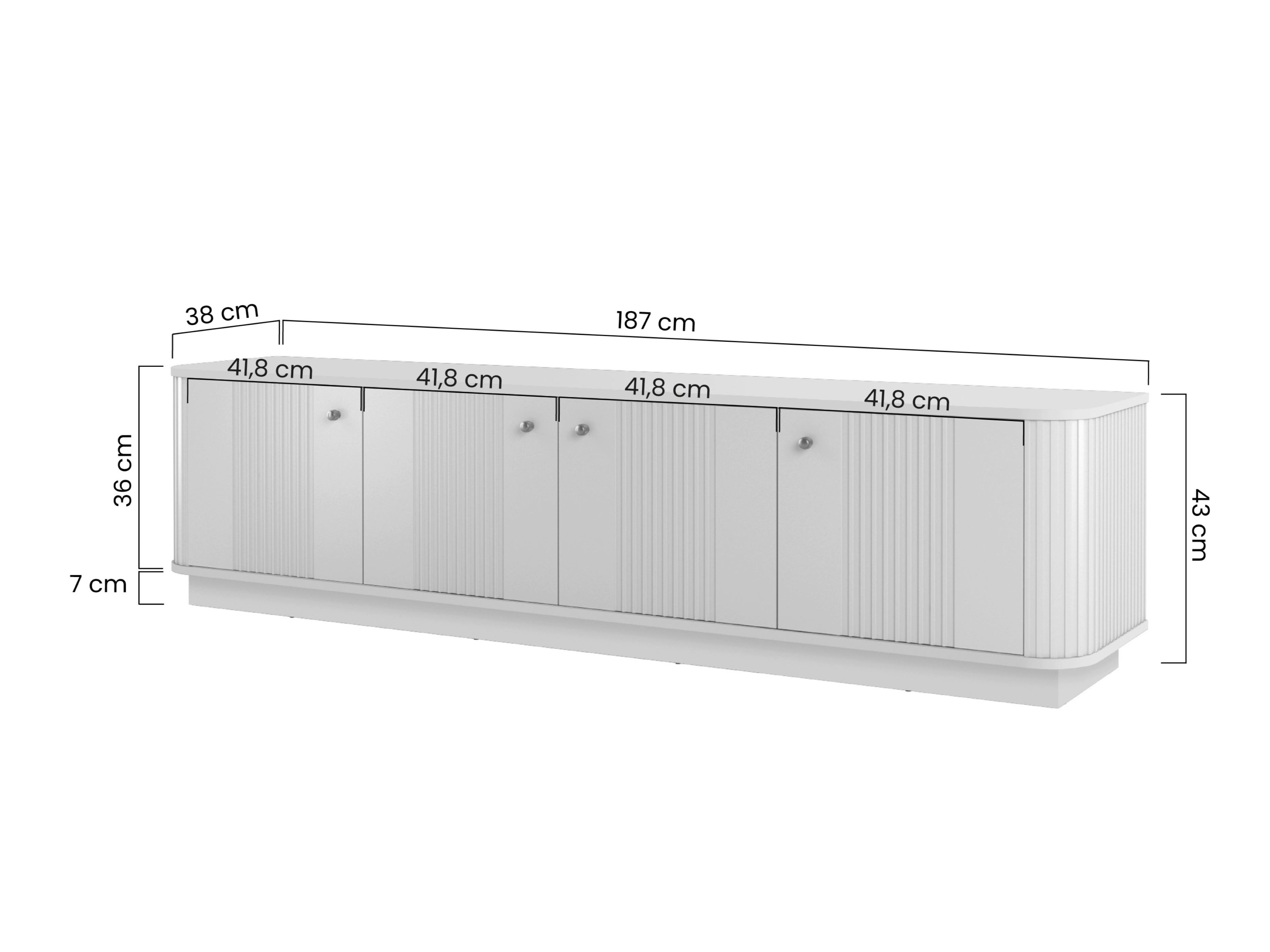 TV staliukas Levfene 102 (Juoda)