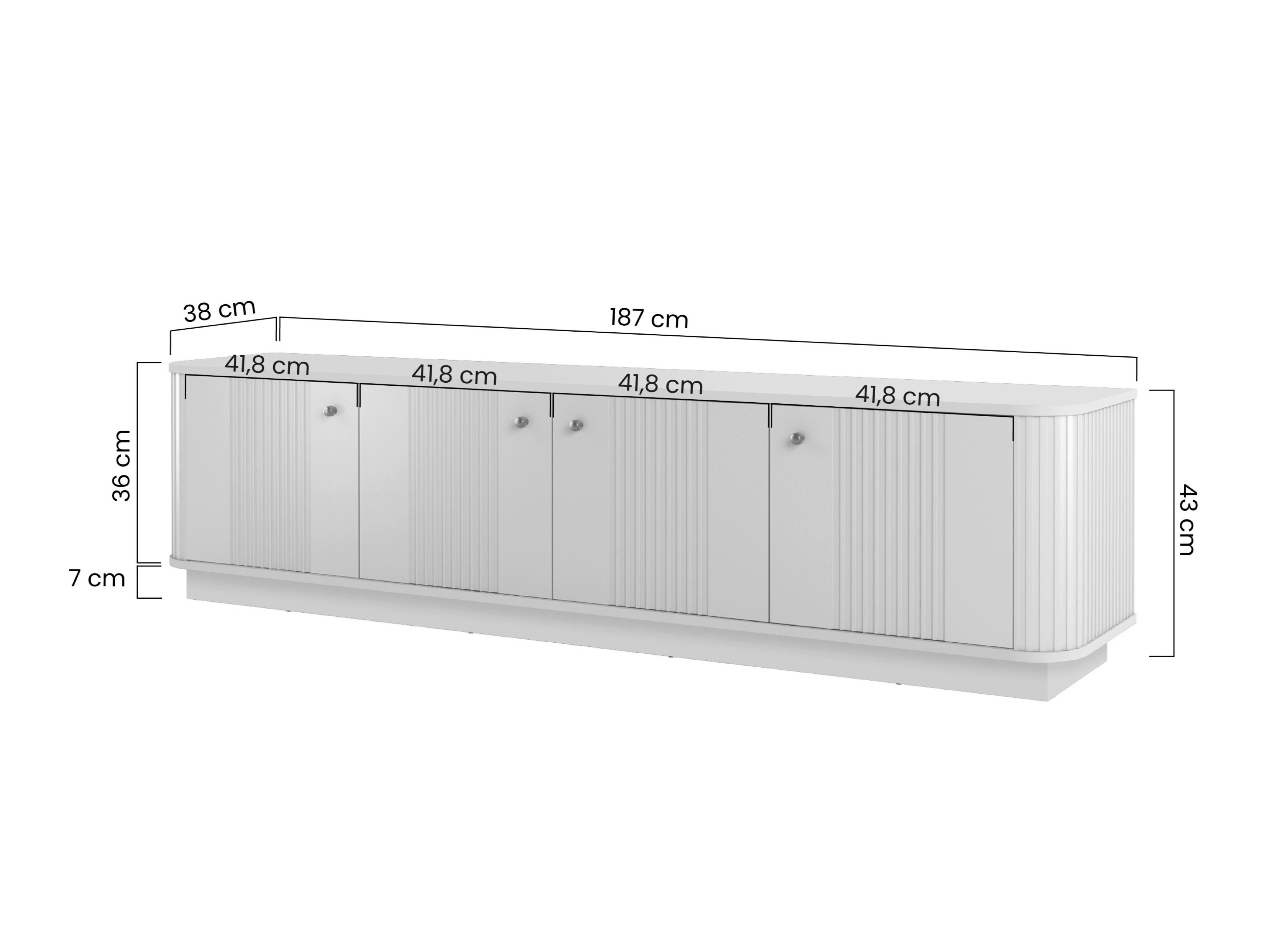 TV staliukas Levfene 102 (Juoda)