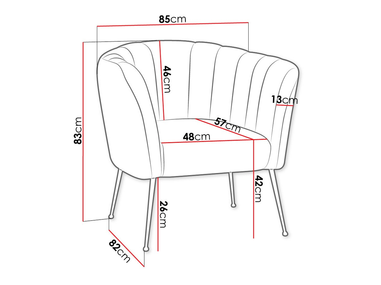 Fotelis Orem 112 (Magic Velvet 2201)