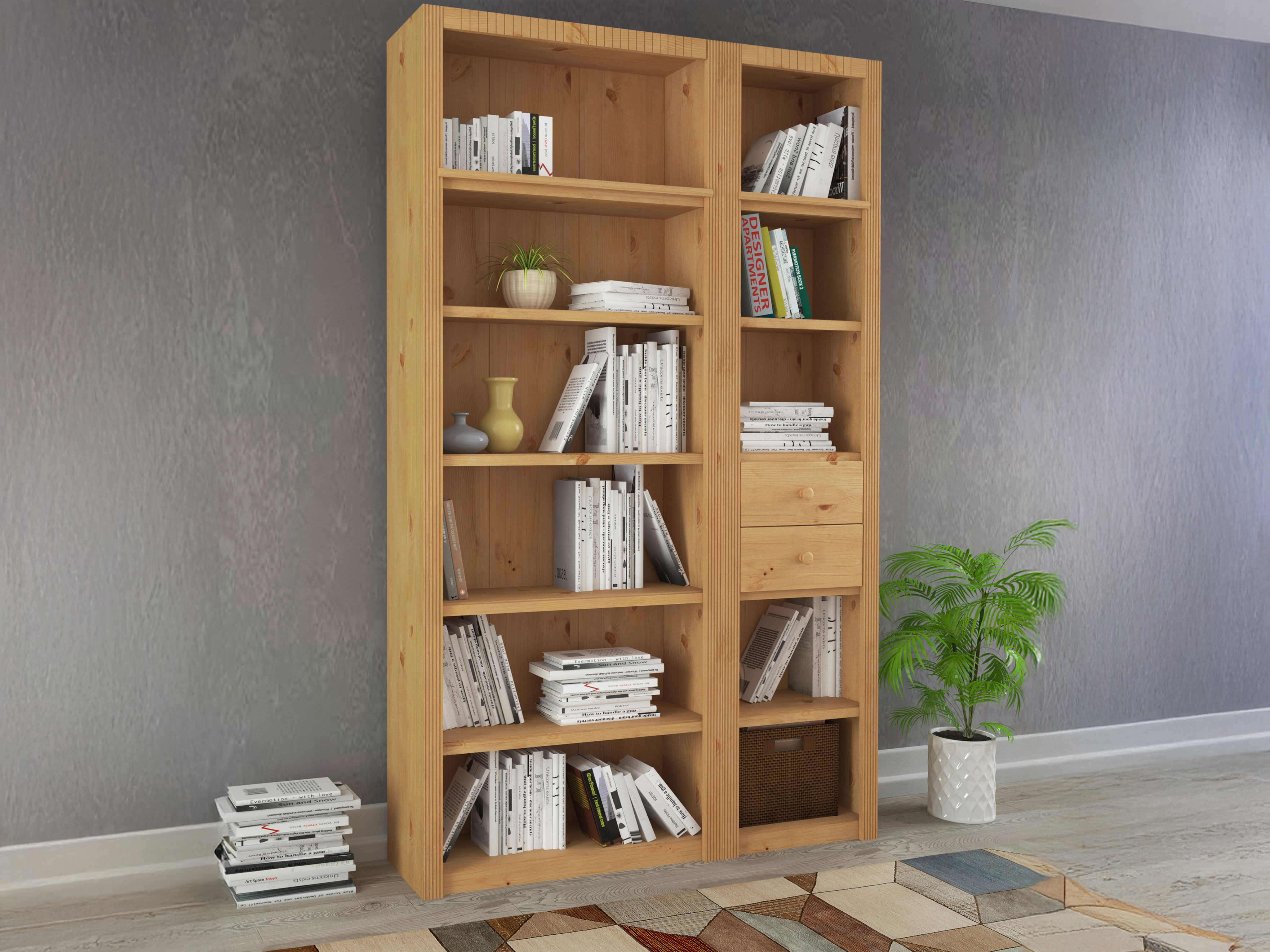 Lentynų komplektas Orlmara 105 (Pušis)