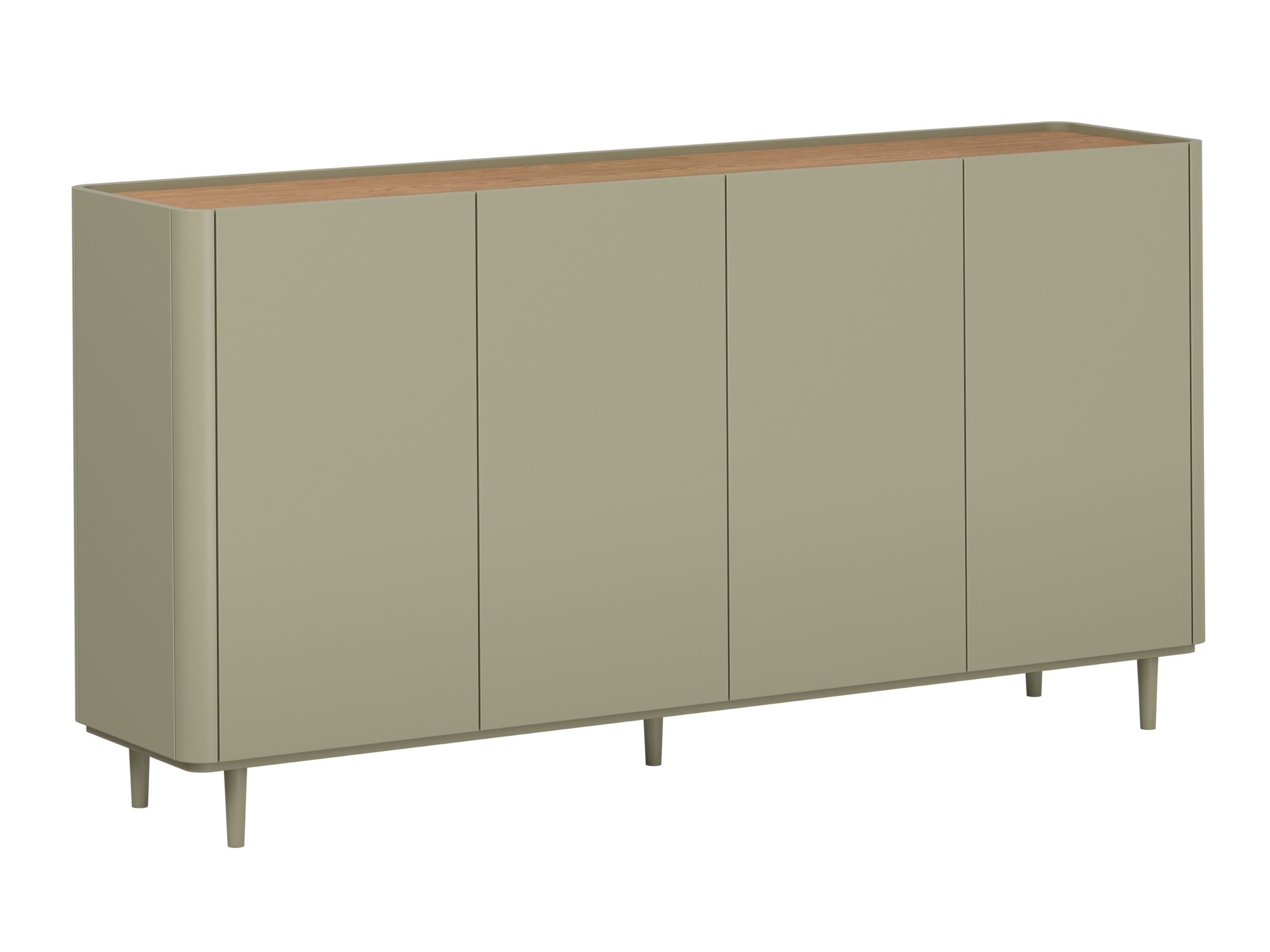 Spintelė Elbmira 102 (Dusty žalia + Ąžuolas)