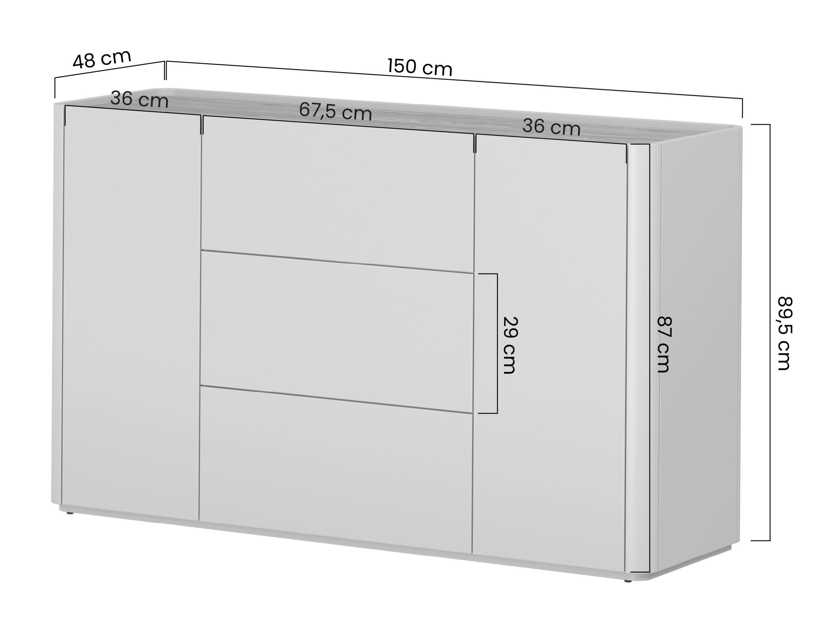 Komoda Elbmira 104 (Dusty žalia + Ąžuolas)