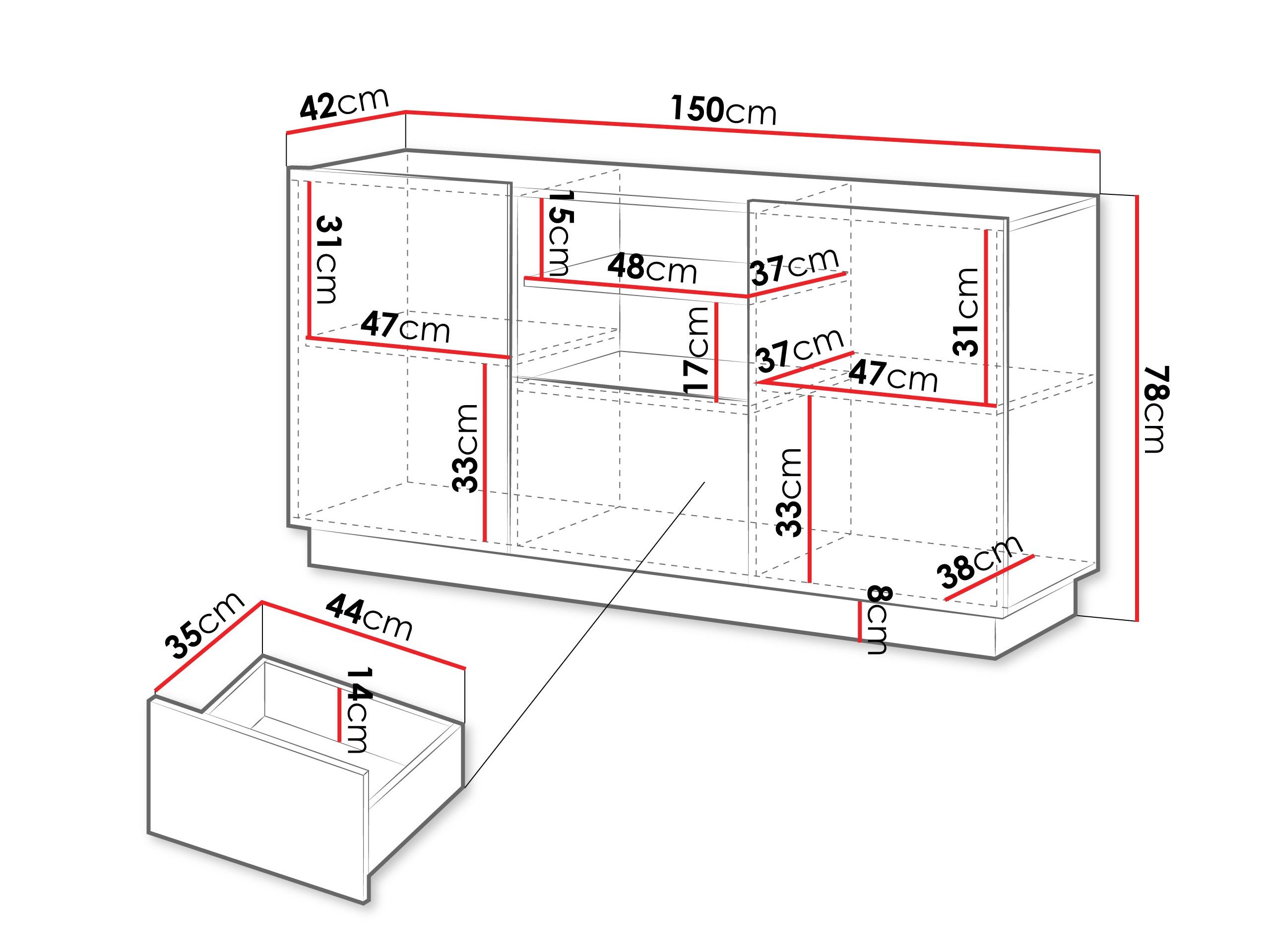 Komoda Lingua (Balta)