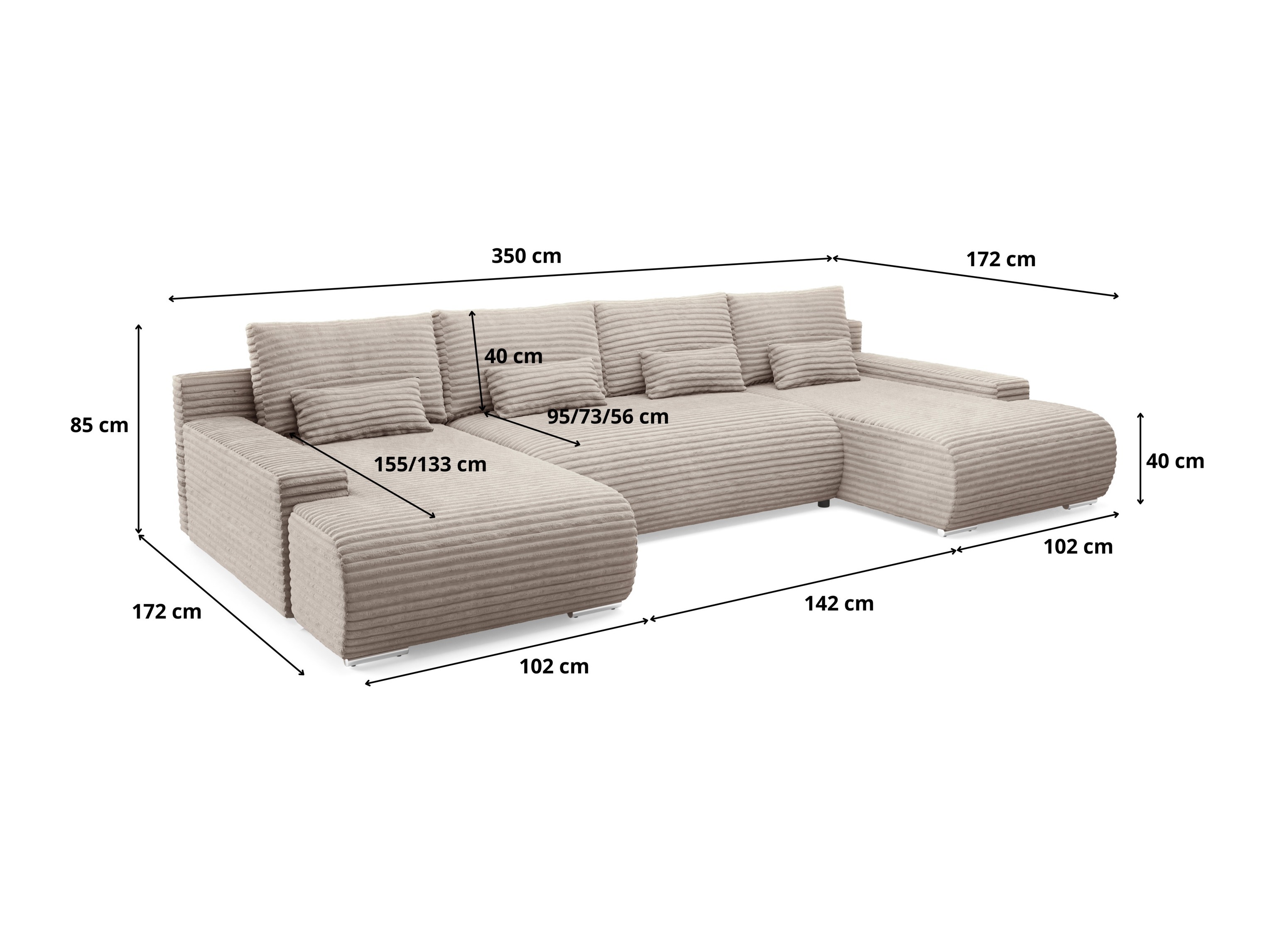 Minkštas kampas Franklin 202 (Ambience 17)