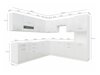 Modulinis virtuvės komplektas Tiffa White 150