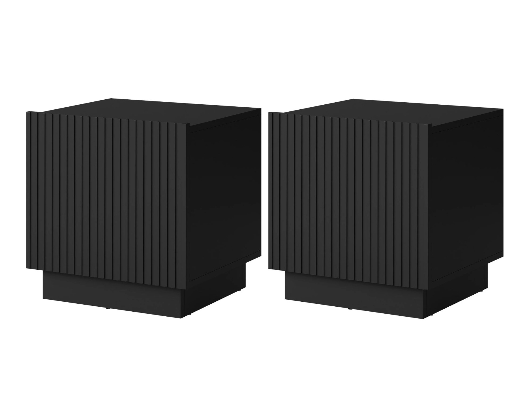 Naktinių staliukų komplektas Lingua (Juoda)