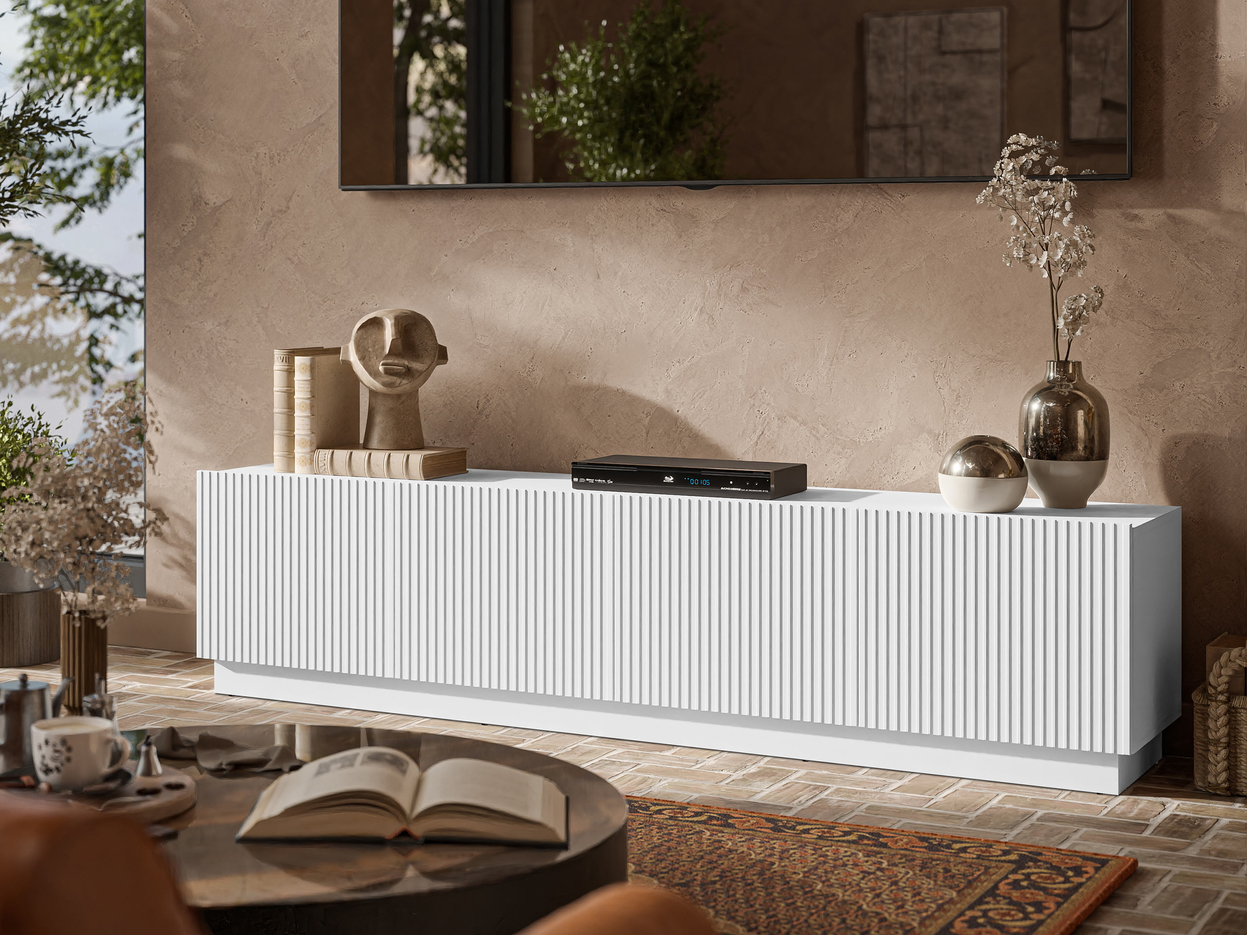 TV staliukas Lingua I (Balta)