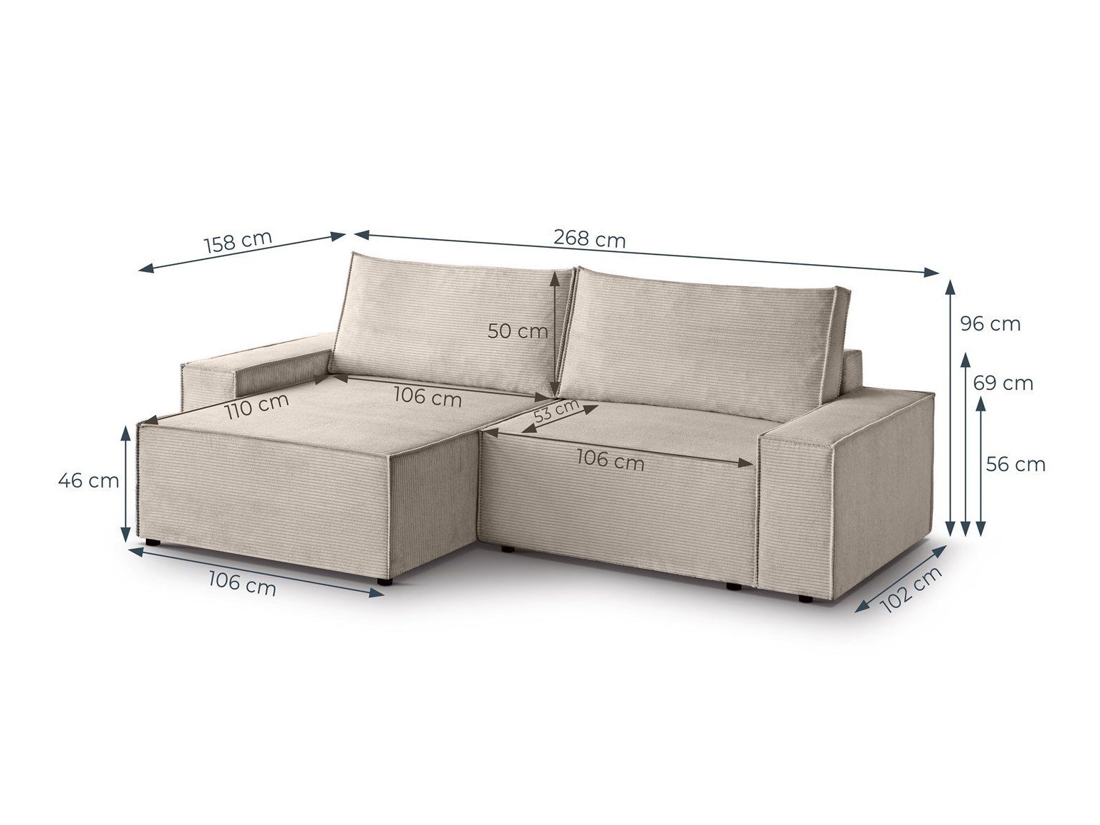 Minkštas kampas Margate 118 (Poso 06)