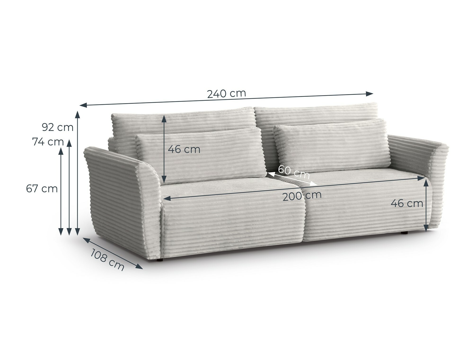 Sofa lova Margate 117 (Tilia 39)