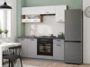 Modulinis virtuvės komplektas Ati White Grey 117
