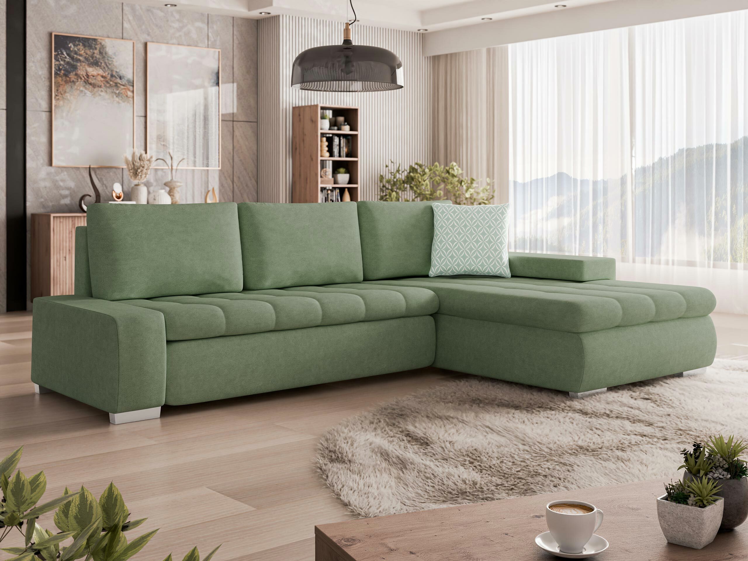 Minkštas kampas Comfivo Nitor (Uttario Velvet 2954 + Evo 29)