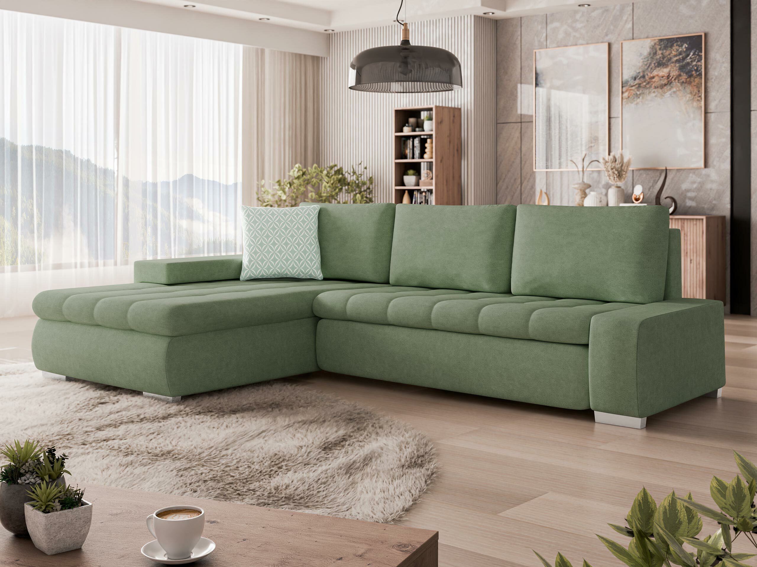 Minkštas kampas Comfivo Nitor (Uttario Velvet 2954 + Evo 29)