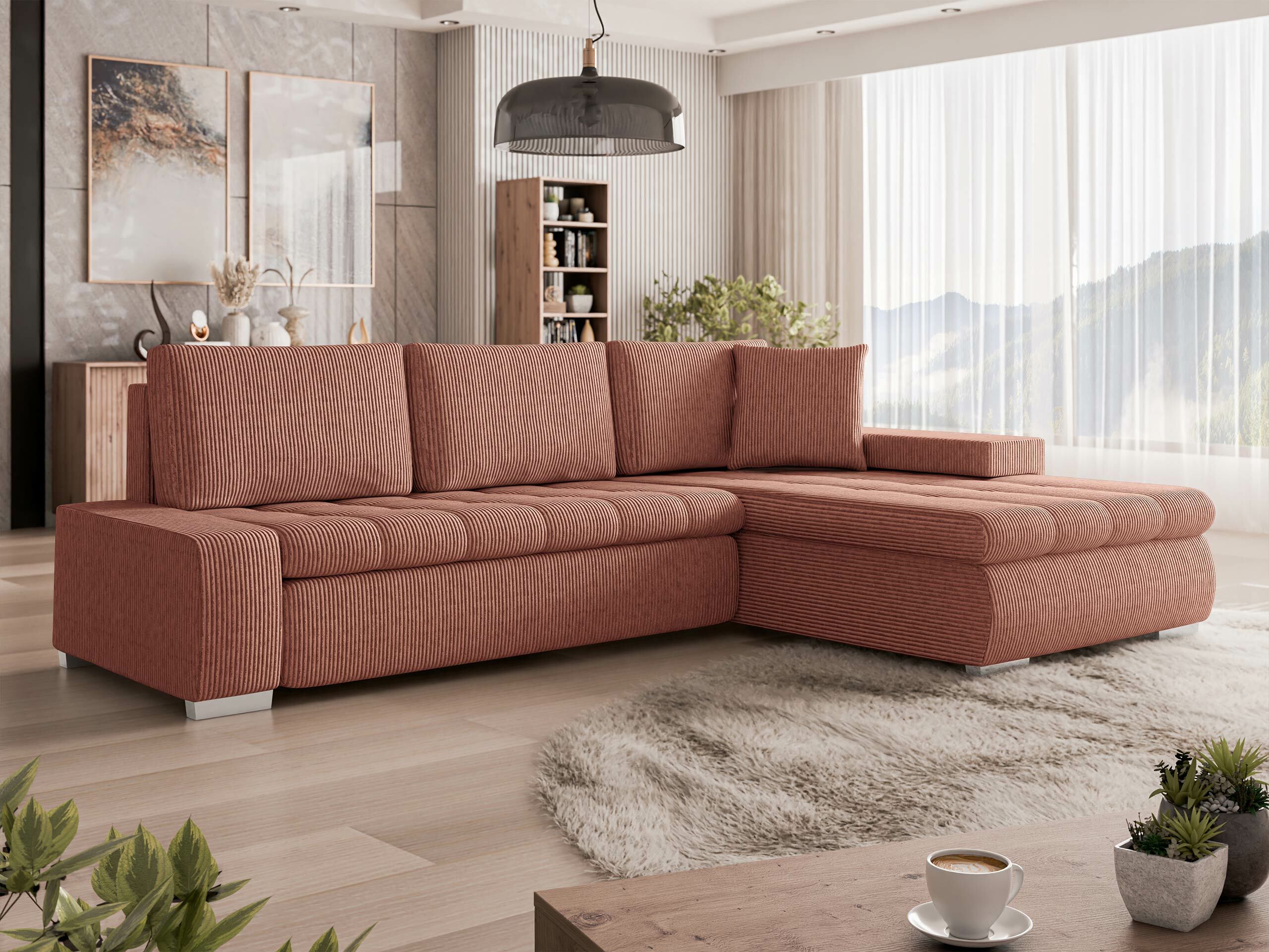 Minkštas kampas Comfivo Nitor (Uttario Velvet 2955 + Evo 28)