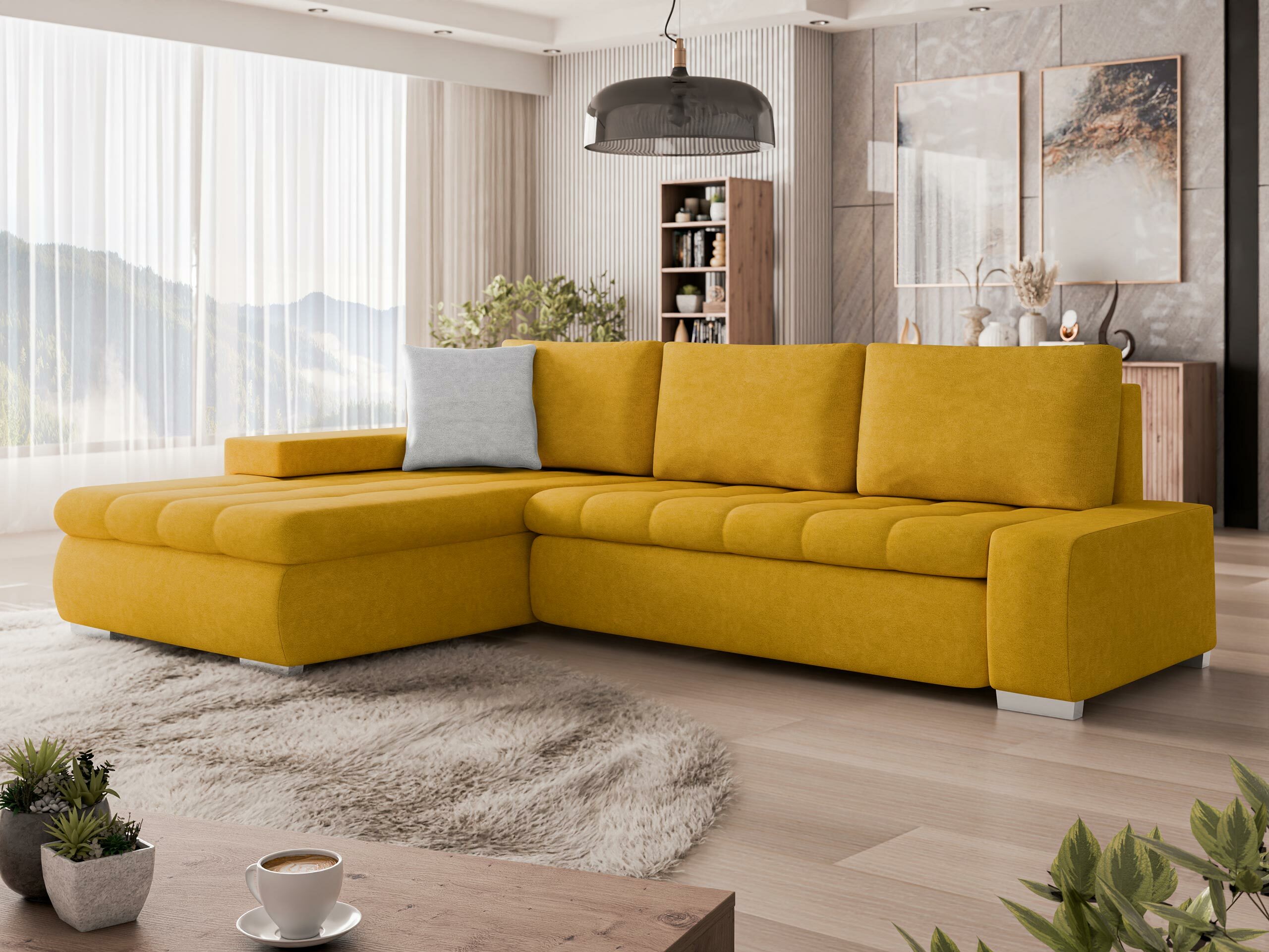 Minkštas kampas Comfivo Nitor (Uttario Velvet 2959 + Uttario Velvet 2973)