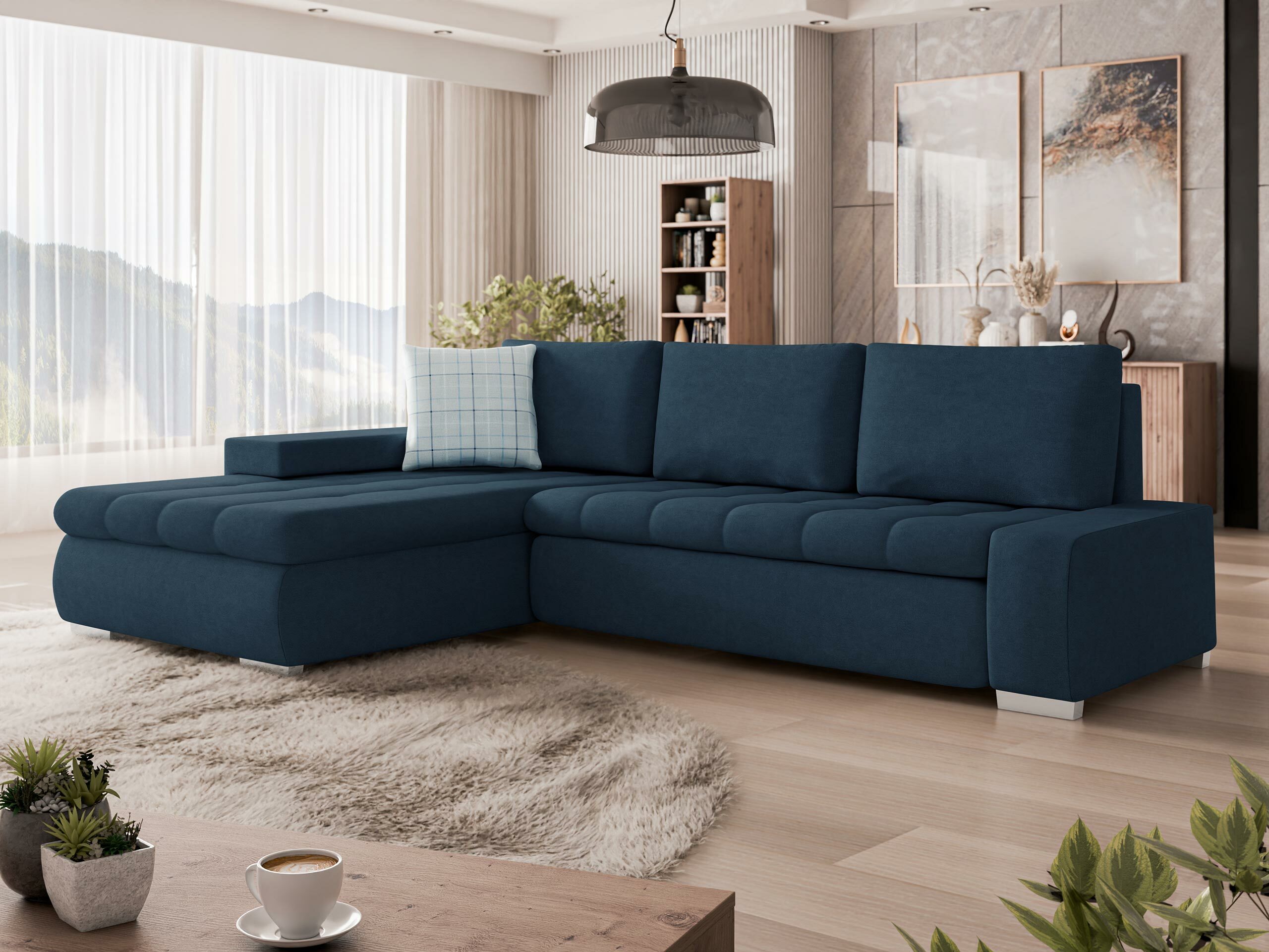 Minkštas kampas Comfivo Nitor (Uttario Velvet 2967 + Senegal 818)