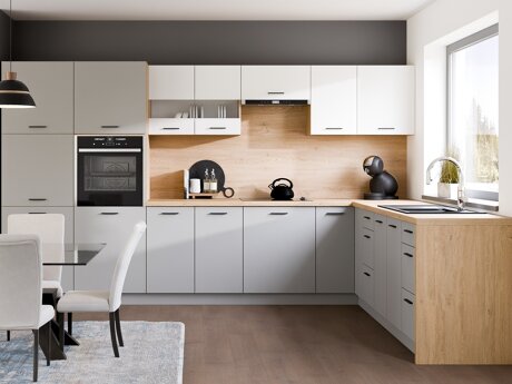 Modulinis virtuvės komplektas Ati White Grey 118