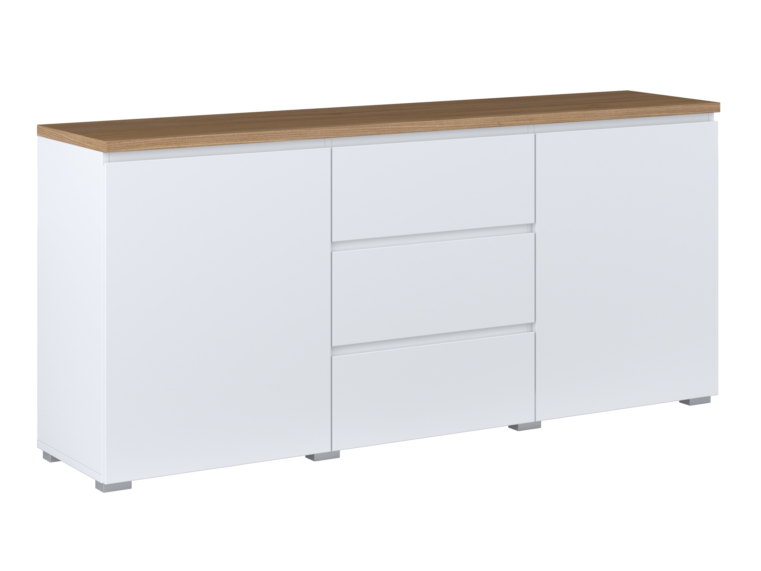 Komoda Baletu 106 (Balta + Ąžuolas)