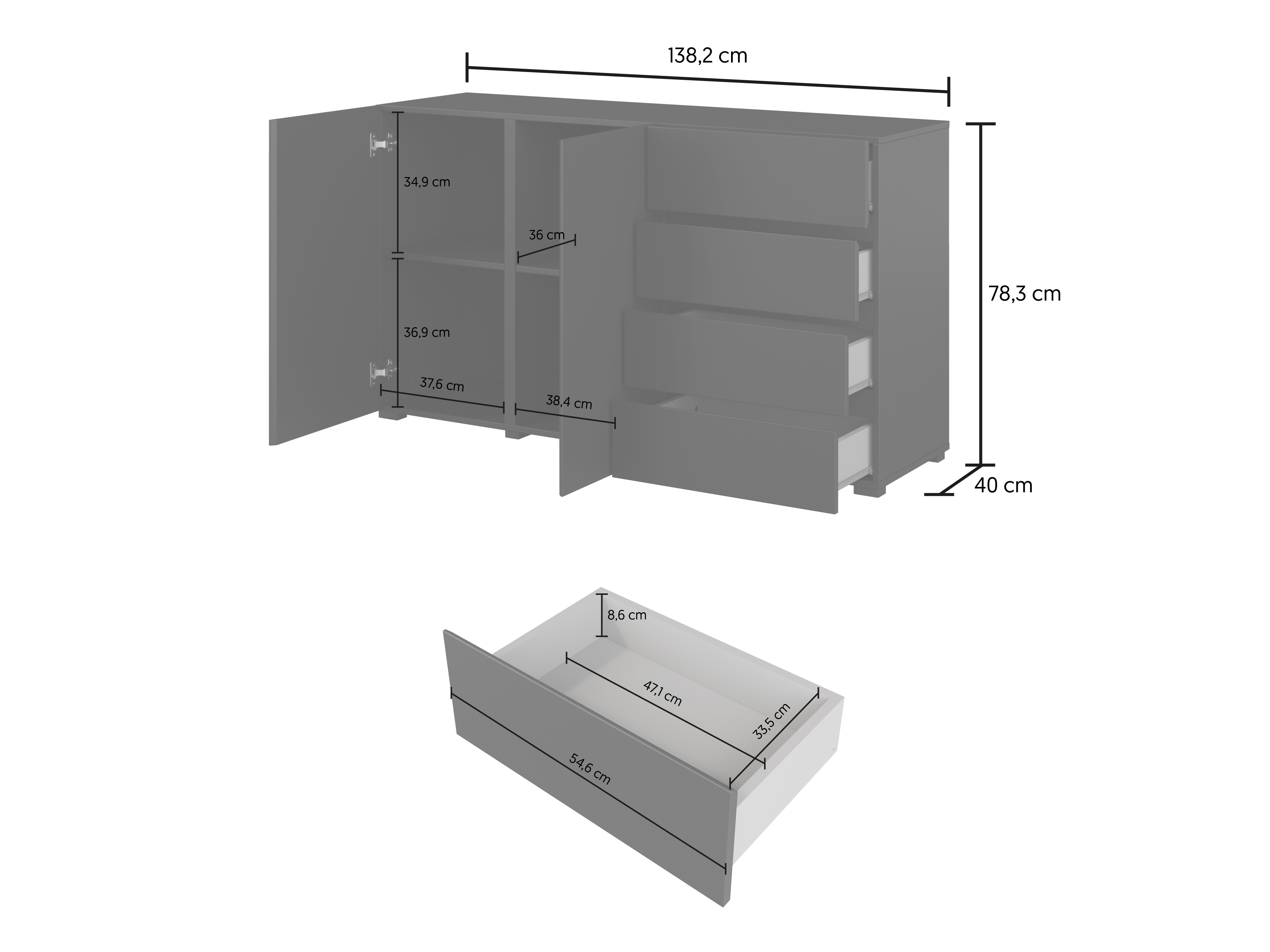 Komoda Elbleve 101 (Votan ąžuolas)