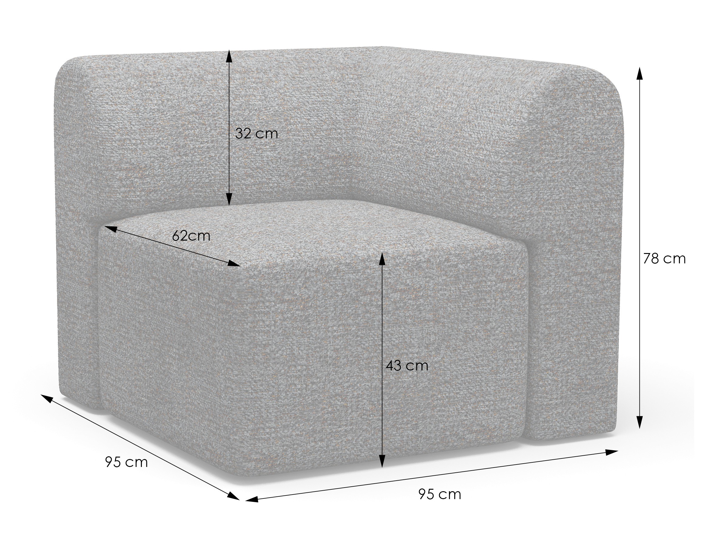 Modulinis fotelis Elbmonu 101 (Bello 10)