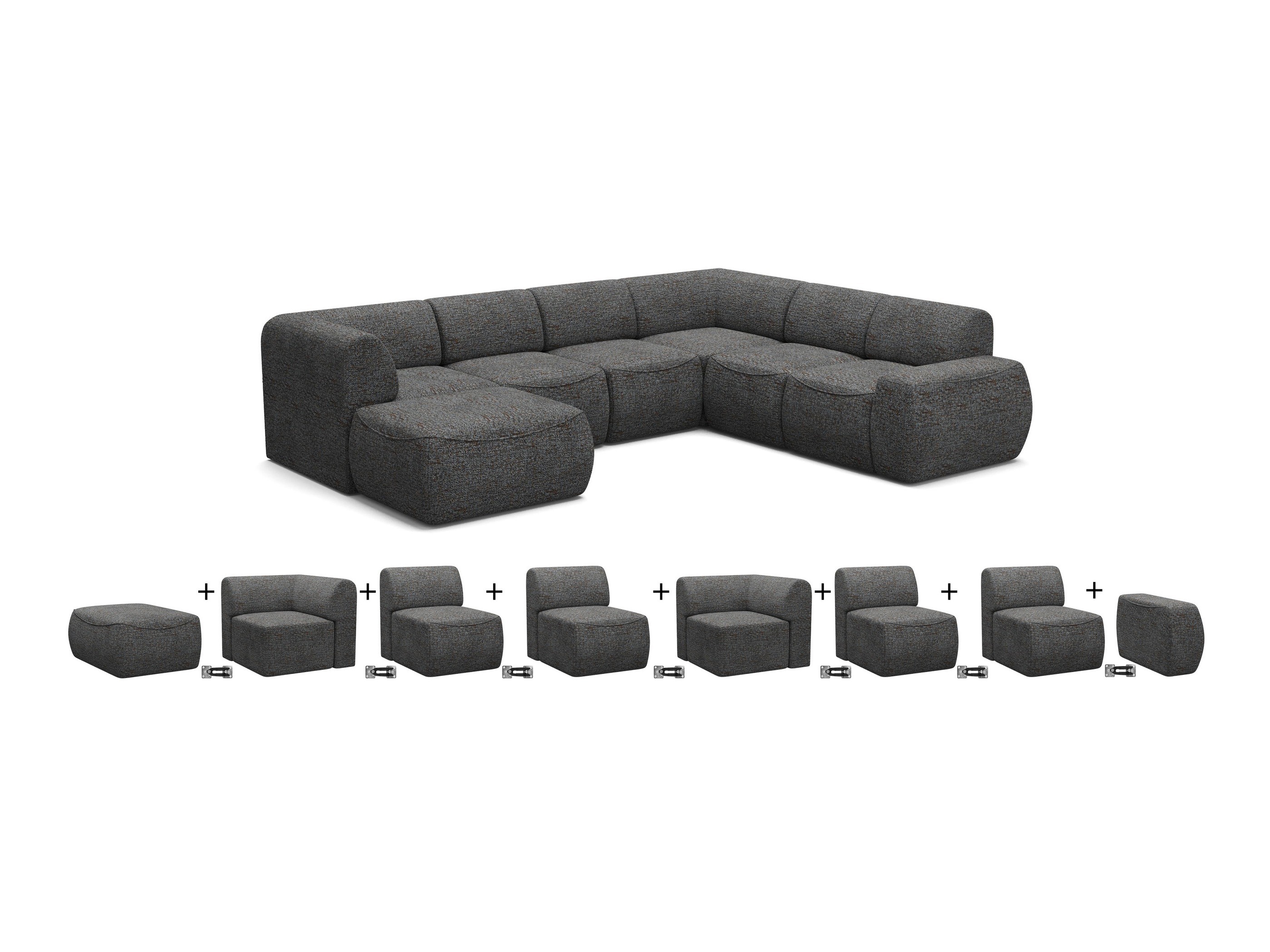 Modulinis minkštas kampas Elbmonu 107 (Bello 40)