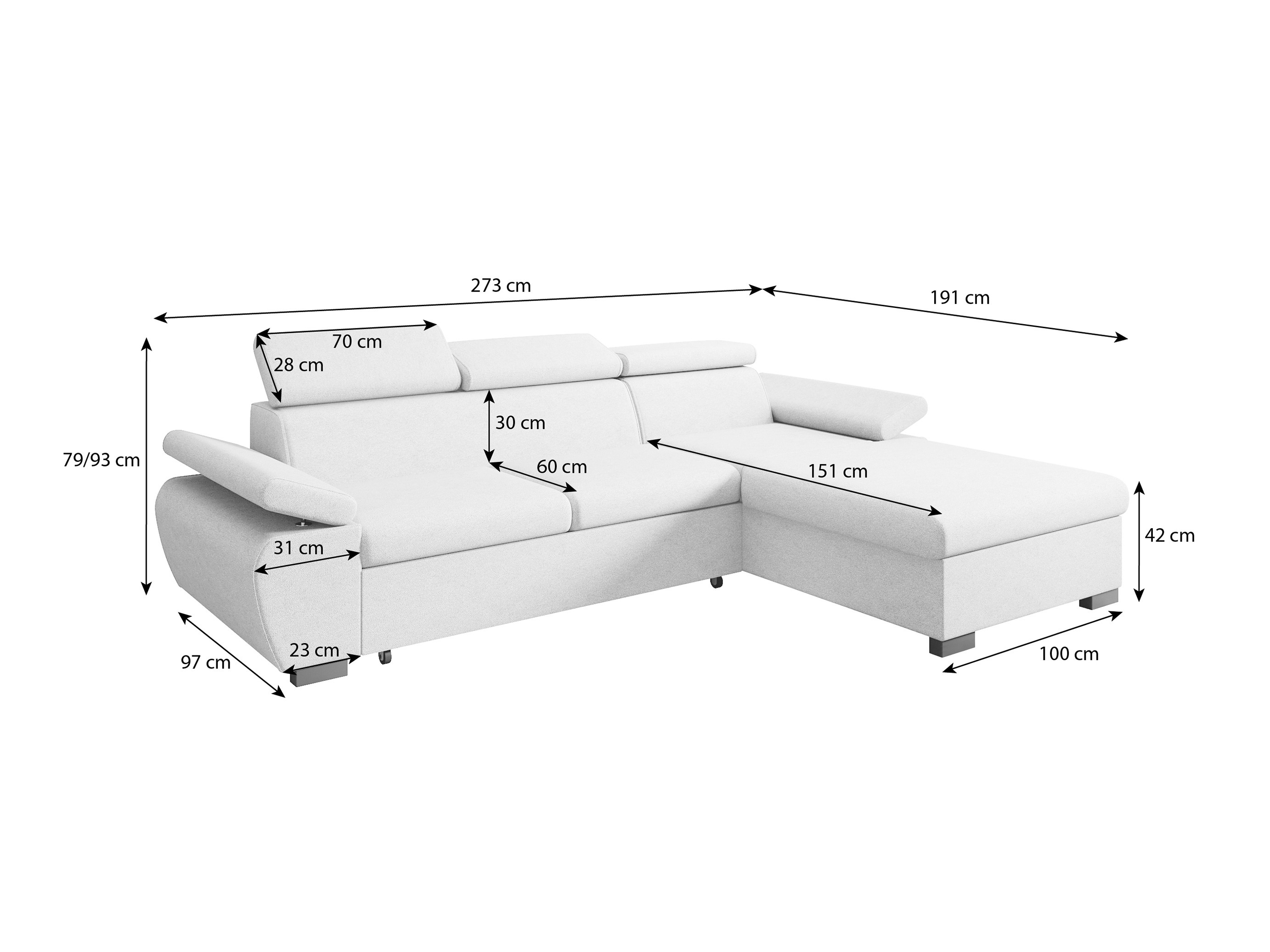 Minkštas kampas Margate 128 (Casa 25)