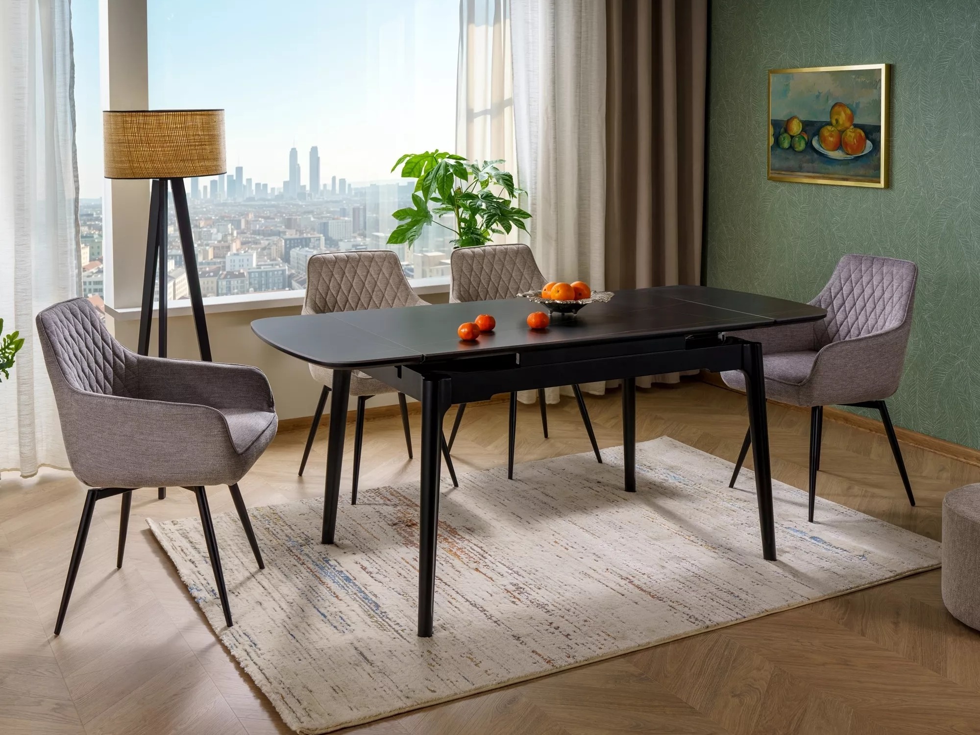 Stalas Detroit 921 (Juodas marmuras)