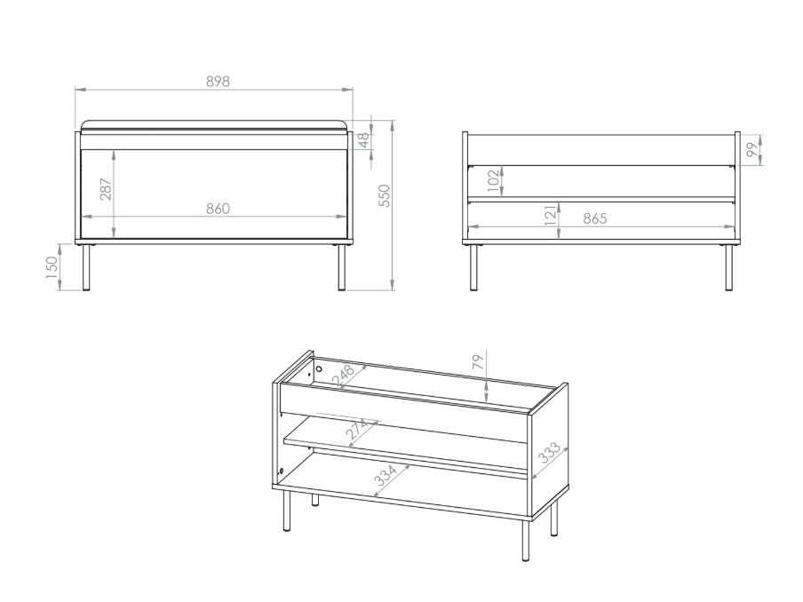 Batų dėžė Tivorlo 107