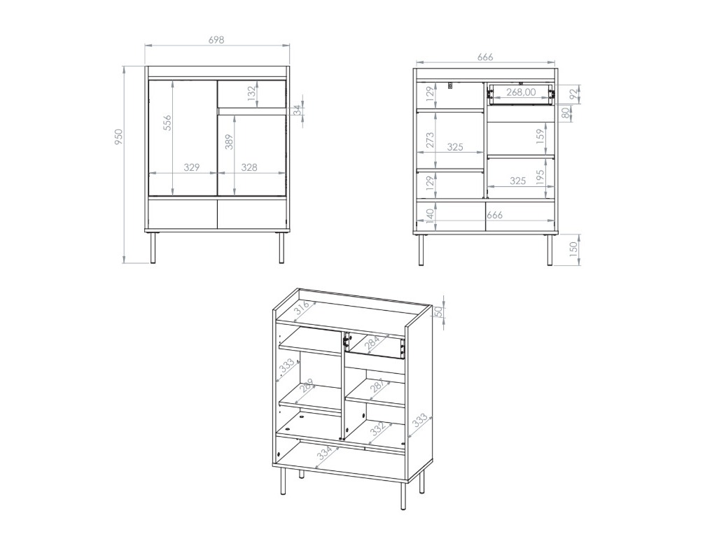 Batų lentyna Tivorlo 105