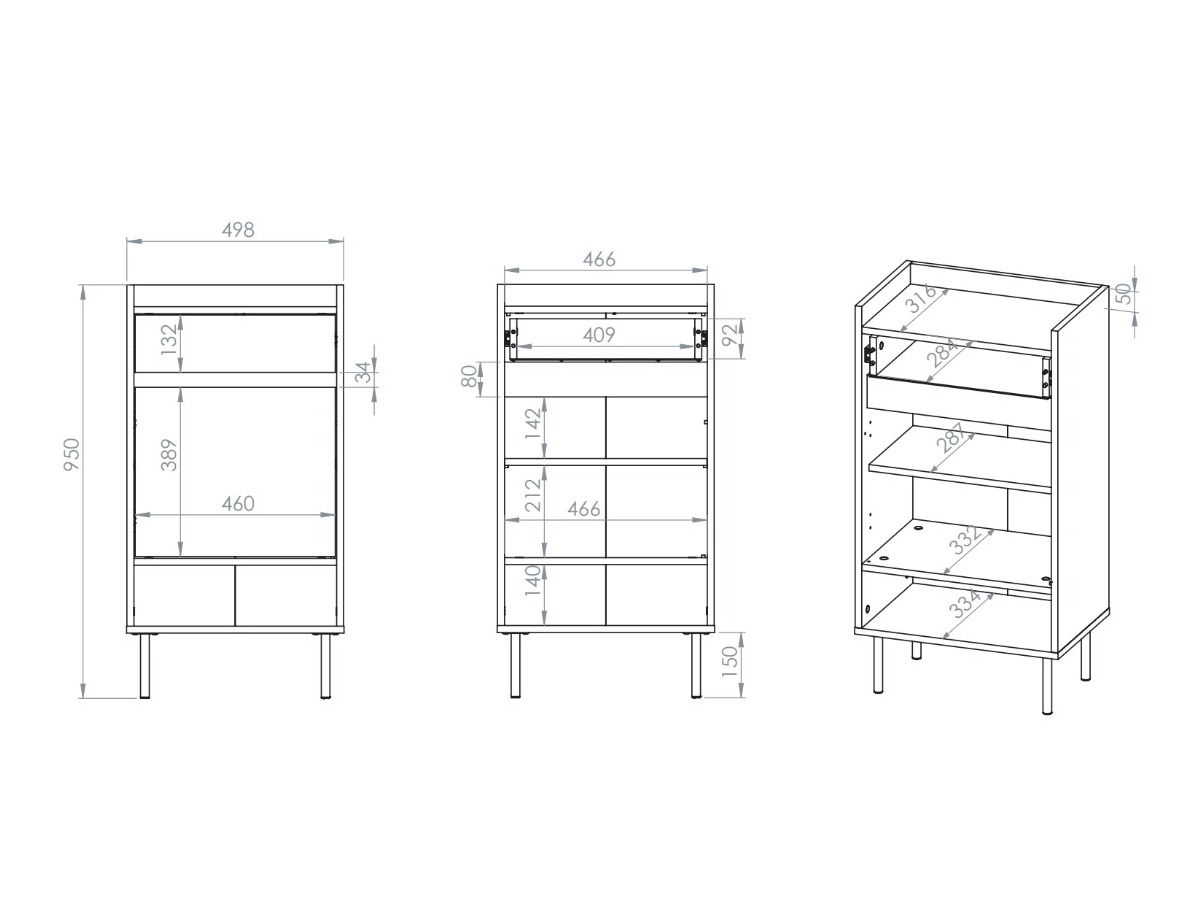 Batų lentyna Tivorlo 106